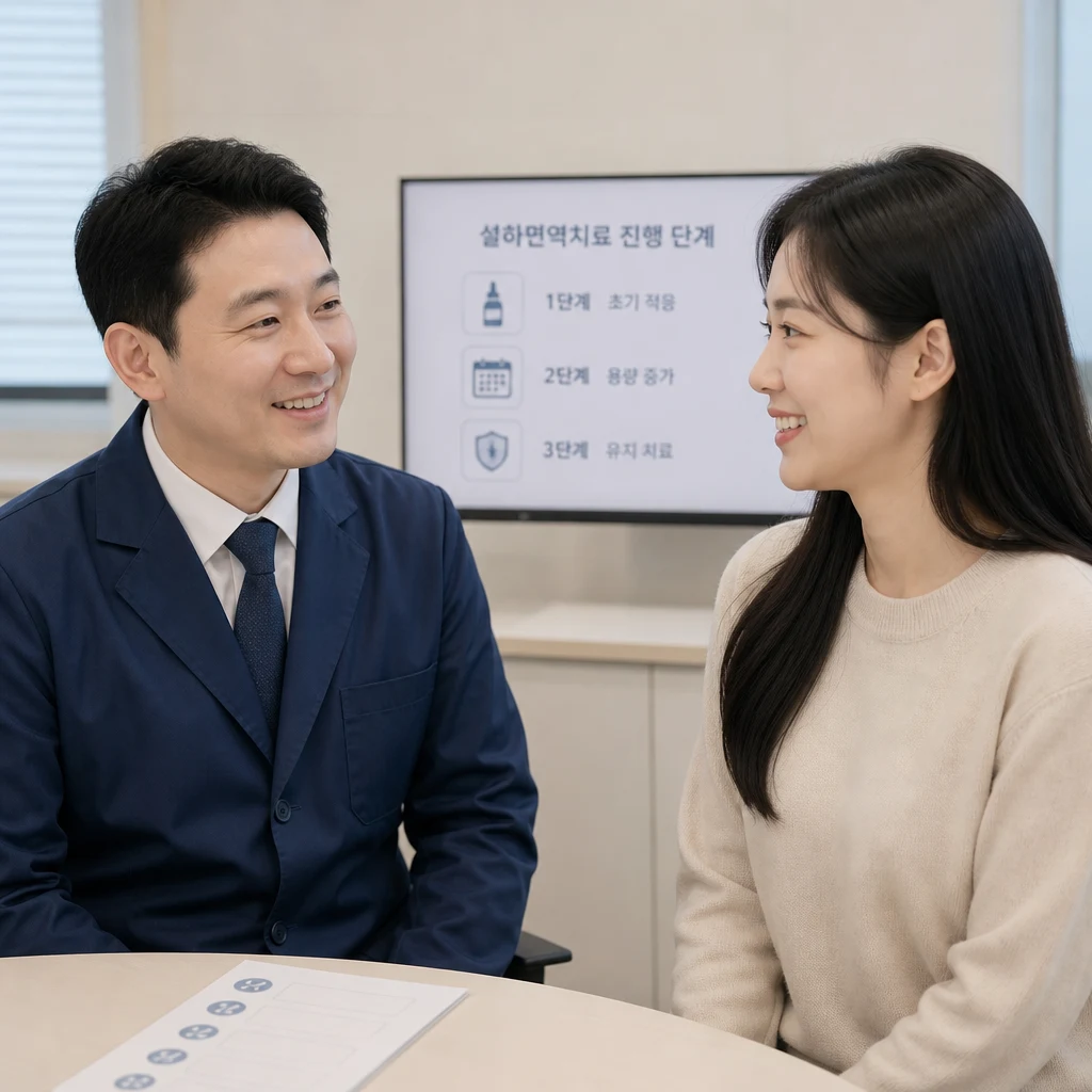 부산 설하면역치료 복용 시작 후 절차는?